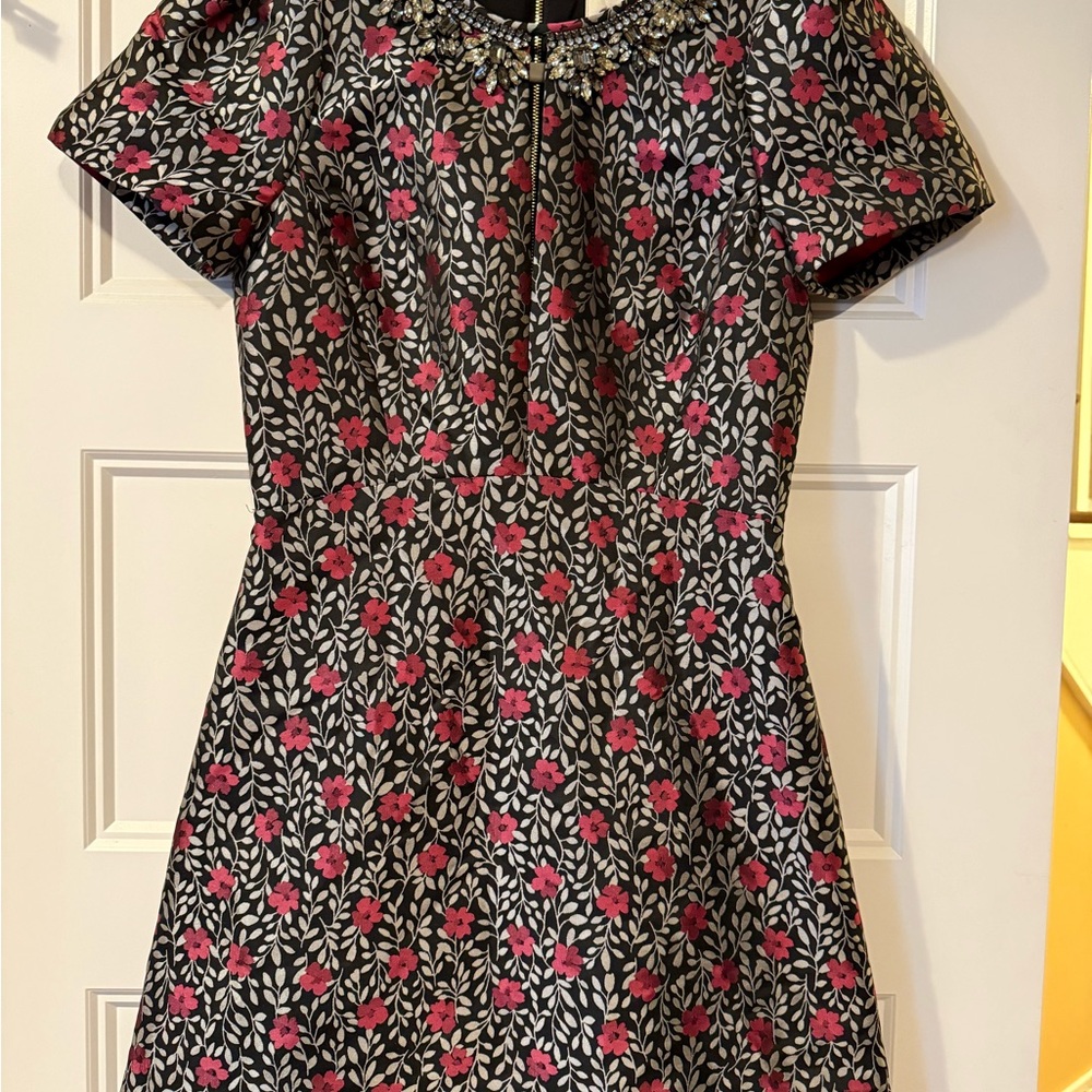 NEW! BEAUTIFUL KATE SPADE FLORAL PARK JACQUARD DRESS SIZE 0